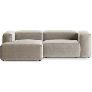 Béžová rohová pohovka (levý roh/s lenoškou) Bergamo – Cosmopolitan Design obraz