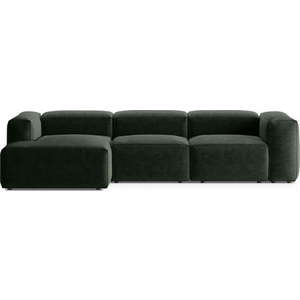 Zelená rohová pohovka (levý roh/s lenoškou) Bergamo – Cosmopolitan Design obraz