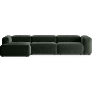 Zelená rohová pohovka (levý roh/s lenoškou) Bergamo – Cosmopolitan Design obraz