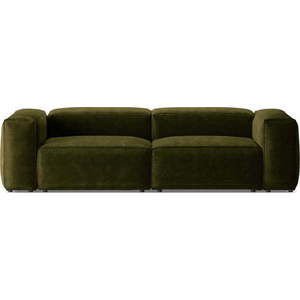 Zelená manšestrová pohovka 264 cm Bergamo – Cosmopolitan Design obraz