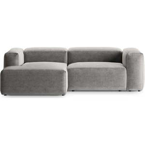 Světle šedá rohová pohovka (levý roh/s lenoškou) Bergamo – Cosmopolitan Design obraz