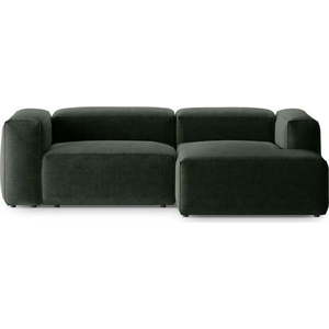 Zelená rohová pohovka (pravý roh/s lenoškou) Bergamo – Cosmopolitan Design obraz
