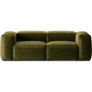 Zelená manšestrová pohovka 224 cm Bergamo – Cosmopolitan Design obraz