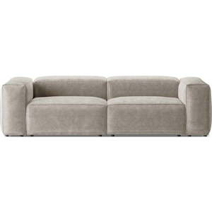 Béžová manšestrová pohovka 264 cm Bergamo – Cosmopolitan Design obraz