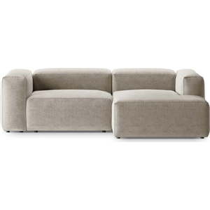 Béžová rohová pohovka (pravý roh/s lenoškou) Bergamo – Cosmopolitan Design obraz