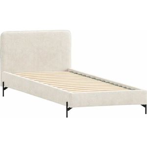Béžová čalouněná jednolůžková postel s roštem 90x200 cm Barker – Ropez obraz