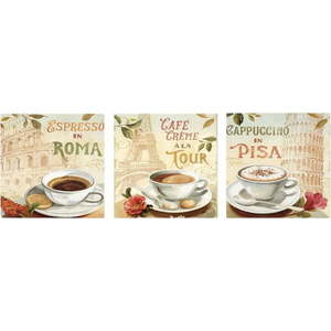 Obrazy v sadě 3 ks 30x30 cm Italy – Wallity obraz