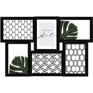 Černý plastový rámeček na zeď 48x32 cm obraz