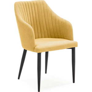 Žlutá čalouněná jídelní křesla v sadě 2 ks Nadi – Marckeric obraz