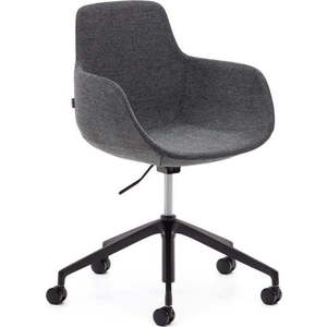 Tmavě šedá kancelářská židle Tissiana – Kave Home obraz