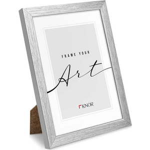 Stojací/na zeď rámeček ve stříbrné barvě 20x26 cm – knor obraz