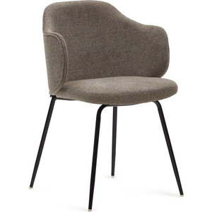 Hnědá čalouněná jídelní křesla v sadě 2 ks Yunia – Kave Home obraz