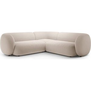 Béžová sametová rohová pohovka Kate – Micadoni obraz
