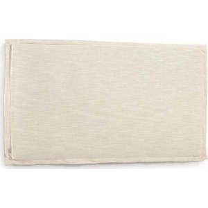 Bílé čalouněné čelo postele 206x106 cm Tanit – Kave Home obraz