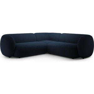 Modrá sametová rohová pohovka Kate – Micadoni obraz