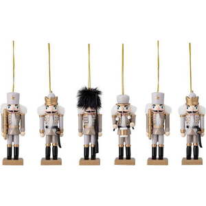 Dřevěné vánoční ozdoby v sadě 6 ks 13 cm Nikita – Bloomingville obraz