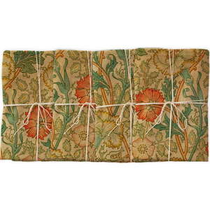 Sada 4 ubrousků s příměsí lnu Tierra Bella Jardin des Plantes, 43 x 43 cm obraz