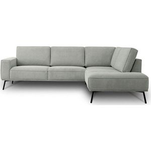 Světle šedá žinylková rohová pohovka (pravý roh/do L) Amsterdam – Scandic obraz