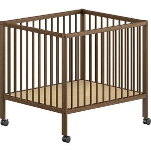 Hnědá dětská ohrádka z bukového dřeva 95x75 cm Dino – Vipack obraz