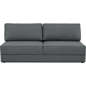 Tmavě šedá rozkládací/s úložným prostorem pohovka 202 cm Dora – Scandic obraz