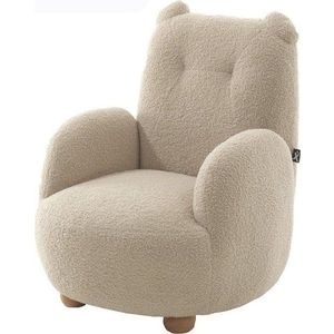 Béžové dětské křesílko z textilie bouclé Rocky – Vipack obraz