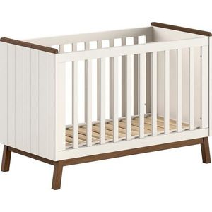 Béžová postýlka z borovicového dřeva s nastavitelnou výškou 60x120 cm Sezane – Vipack obraz