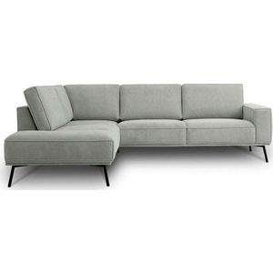 Světle šedá žinylková rohová pohovka (levý roh/do L) Amsterdam – Scandic obraz