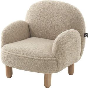 Béžové dětské křesílko z textilie bouclé Rocky – Vipack obraz