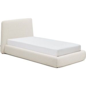 Béžová čalouněná jednolůžková postel bez roštu 90x200 cm Martina – Kave Home obraz