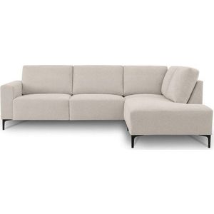 Béžová žinylková rohová pohovka (pravý roh/do L) Fabian – Scandic obraz