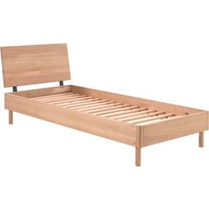 Jednolůžková postel z dubového dřeva s roštem 90x200 cm v přírodní barvě Forrest – Vipack obraz