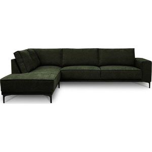 Zelená žinylková rohová pohovka (levý roh/do L) Copenhagen – Scandic obraz