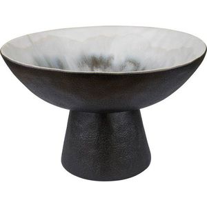 Černá/slonovinová mísa z kameniny ø 31, 5 cm By Hand – Mette Ditmer Denmark obraz