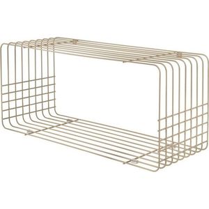 Béžová patrová kovová police 70 cm Wire – Mette Ditmer Denmark obraz