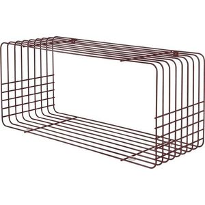 Vínová patrová kovová police 70 cm Wire – Mette Ditmer Denmark obraz