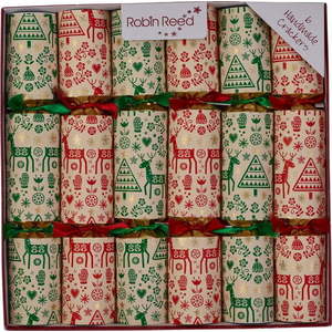 Vánoční crackery v sadě 6 ks Festive Folklore – Robin Reed obraz