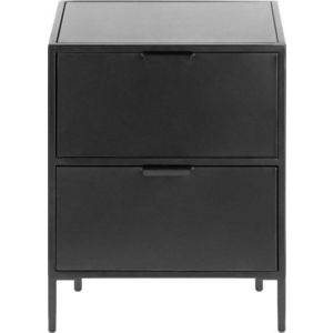 Černý ocelový noční stolek Shantay – Kave Home obraz