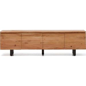 TV stolek z masivu akácie v přírodní barvě 200x58x40 cm Uxue – Kave Home obraz