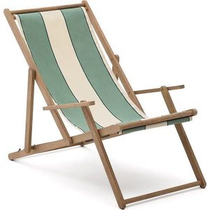 Zelené dřevěné zahradní lehátko Vilara – Kave Home obraz