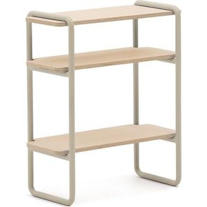 Béžová/v přírodní barvě závěsná dětská knihovna v dekoru jasanu 60x70x28 cm Tinn – Kave Home obraz