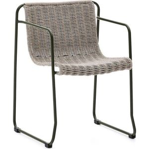 Šedozelená kovová zahradní židle Maurina – Kave Home obraz