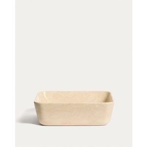 Béžové kamenné umyvadlo 40x40 cm Darnen – Kave Home obraz