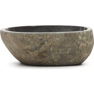 Šedé kamenné kulaté umyvadlo ø 40 cm Tetsu – Kave Home obraz