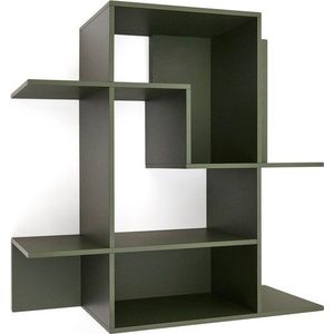 Zelený modulární policový systém 80x80x25 cm Ina – Kave Home obraz