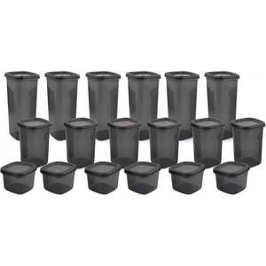 Plastové dózy v sadě 18 ks na potraviny Fresco – Hermia obraz