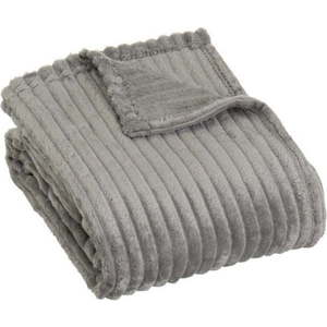 Šedá deka z mikroplyše 130x160 cm Fur Velvet – Casa Selección obraz