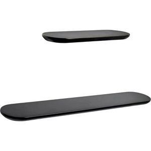 Černé police v sadě 2 ks 55 cm Arely – Kave Home obraz