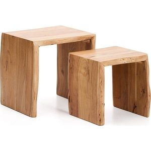 Odkládací stolky v sadě 2 ks z masivu akácie 40x50 cm Lomiri – Kave Home obraz