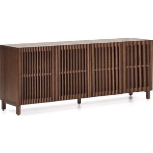 Tmavě hnědá komoda v dekoru ořechu 181x71, 5x42, 5 cm Beyla – Kave Home obraz