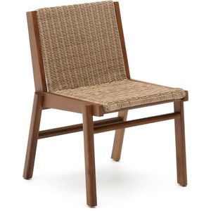Dřevěná zahradní židle v přírodní barvě Itani – Kave Home obraz